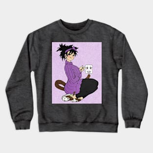 Best Saiyan Mamma Purple Crewneck Sweatshirt